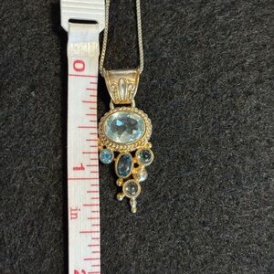 Blue Pendant Necklace